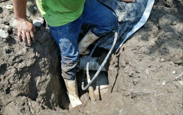 Mantenimiento en el centro de Colima. Fuente: El Comentario.